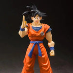 Dragon Ball Z S.H.Figuarts Goku action figure from THE MIGHTY HOBBY SHOP, detailed pose with iconic Saiyan costume and expressive face