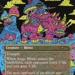 Siege Rhino (SLC-2014) - Secret Lair 30th Anniversary Countdown Kit (Borderless)
