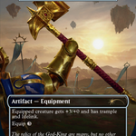 Loxodon Warhammer (SLD-1034) - Secret Lair Drop / Ghal Maraz, the Great Shatterer (Borderless)