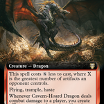 Cavern-Hoard Dragon (LTC-114) - Tales of Middle-earth Commander: (Extended Art)