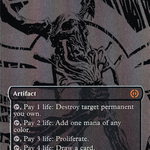 Staff of Compleation (ONE-358) - Phyrexia: All Will Be One (Borderless) Foil