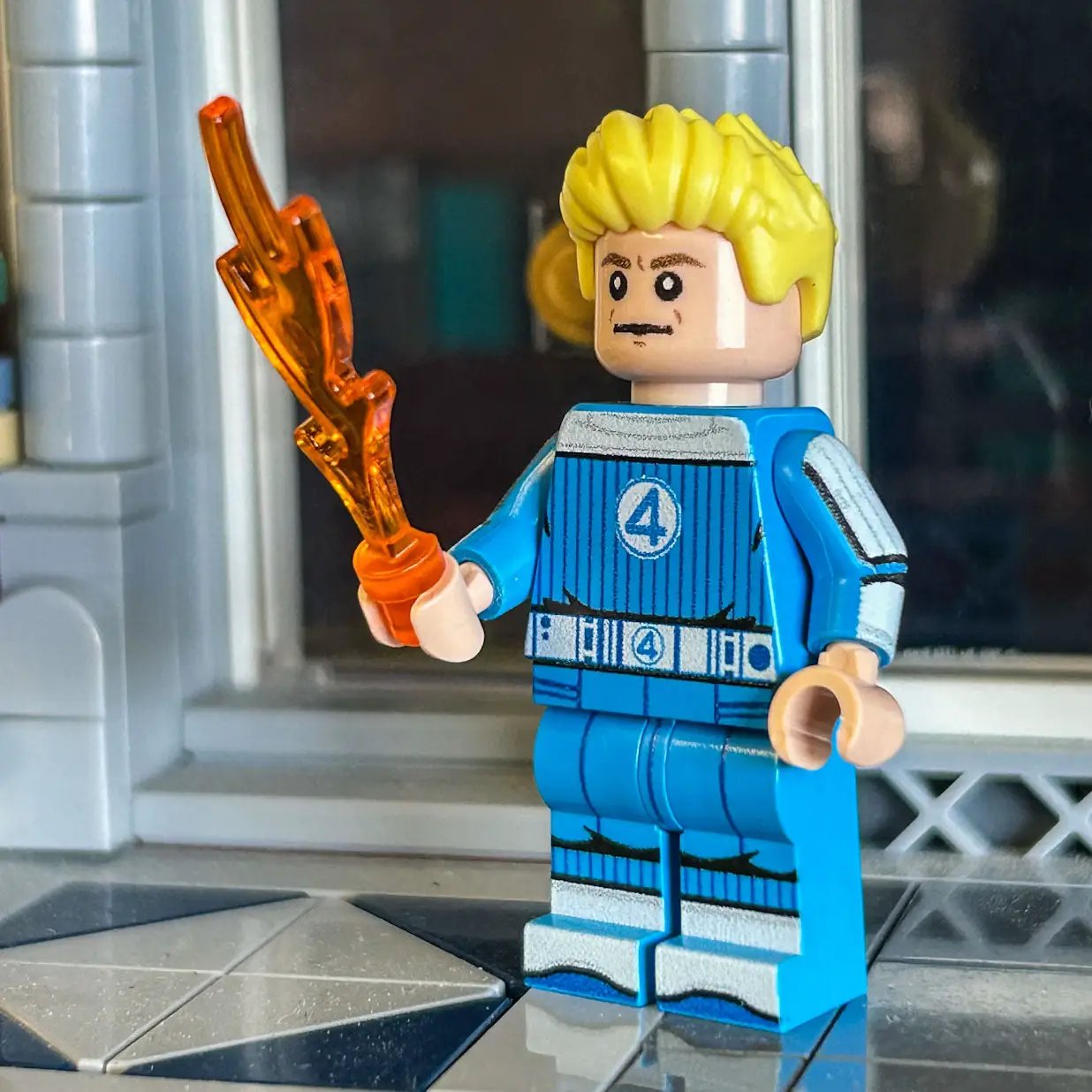 JOHNNY FIRE (FanPlastic 4) made using LEGO parts - B3 Customs by B3 Customs