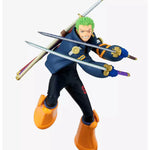 Zoro from the Battle Record Collection by THE MIGHTY HOBBY SHOP, detailed figure illustration on a white background