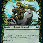 Outland Liberator // Frenzied Trapbreaker (MID-303) - Innistrad: Midnight Hunt: (Showcase, Double Faced Transform)
