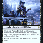 Ayara, First of Locthwain (PRE-75S) - Throne of Eldraine Promos Foil