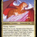 Leori, Sparktouched Hunter (CMM-709) - Commander Masters Foil