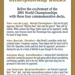 2001 World Championships Ad (WCD-) - World Championship Decks 2001