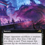 Invoke Despair (NEO-455) - Kamigawa: Neon Dynasty: (Extended Art)