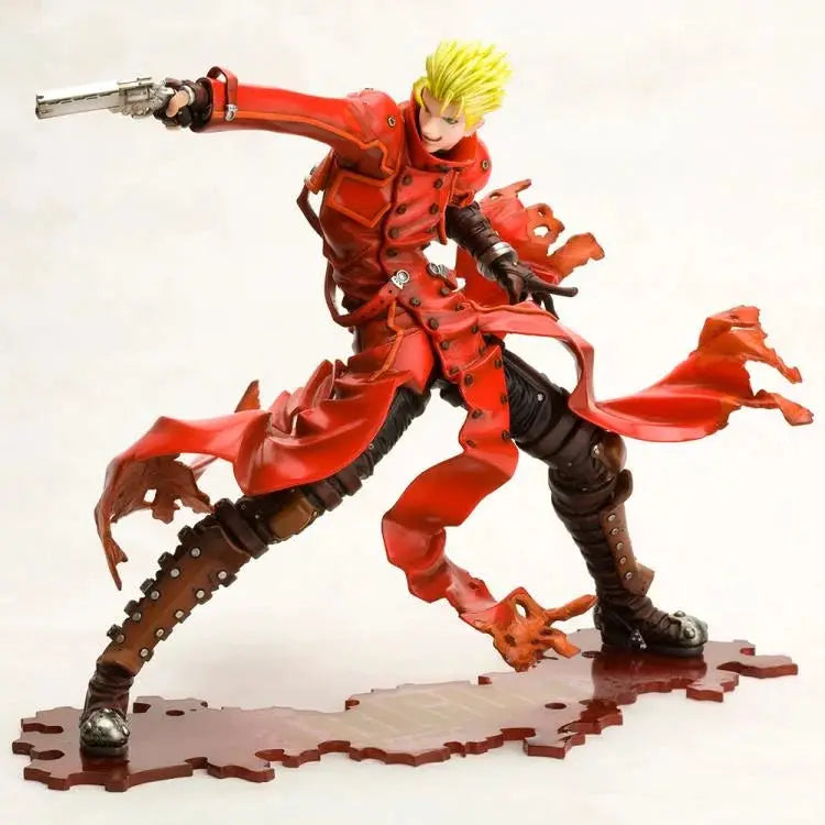 Vash the Stampede 1/8 scale figure from Trigun: Badlands Rumble, detailed anime character model with dynamic pose and vibrant colors.