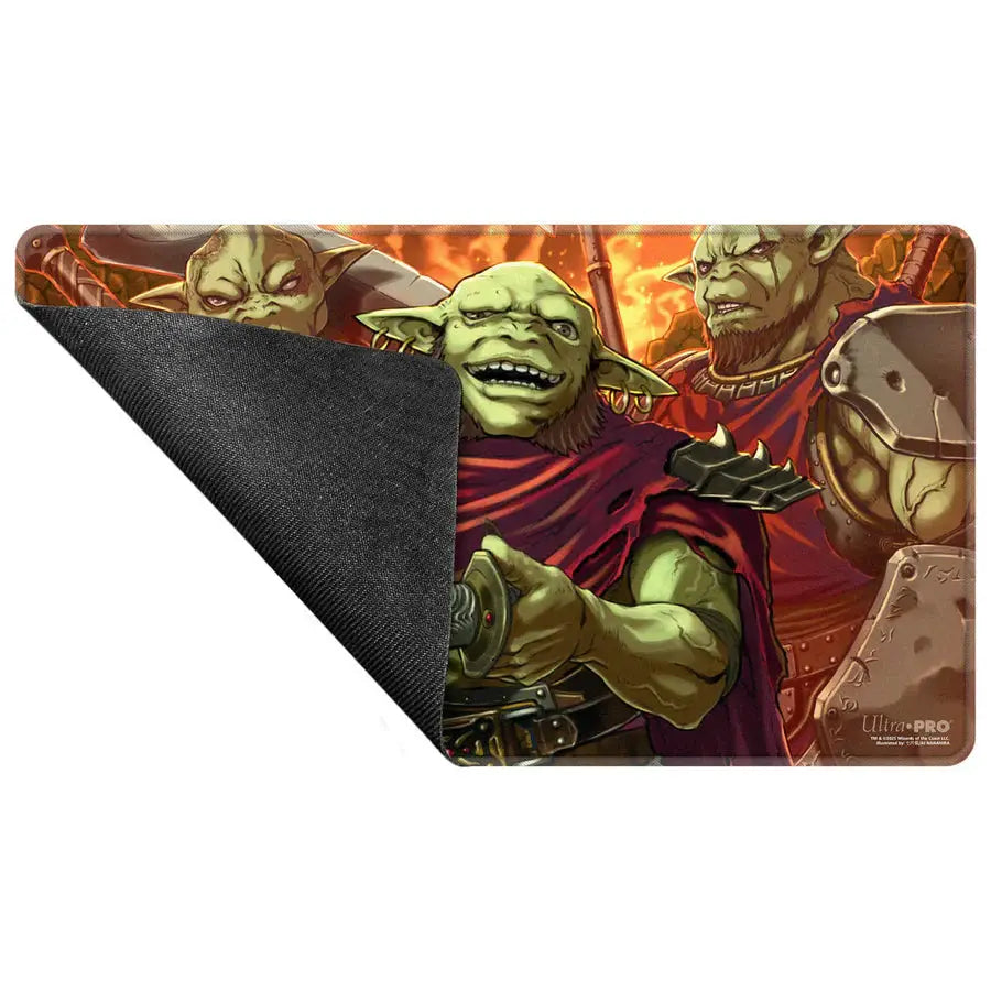 Commander Series Magic: The Gathering playmat by THE MIGHTY HOBBY SHOP featuring Krenko design with rubber surface.