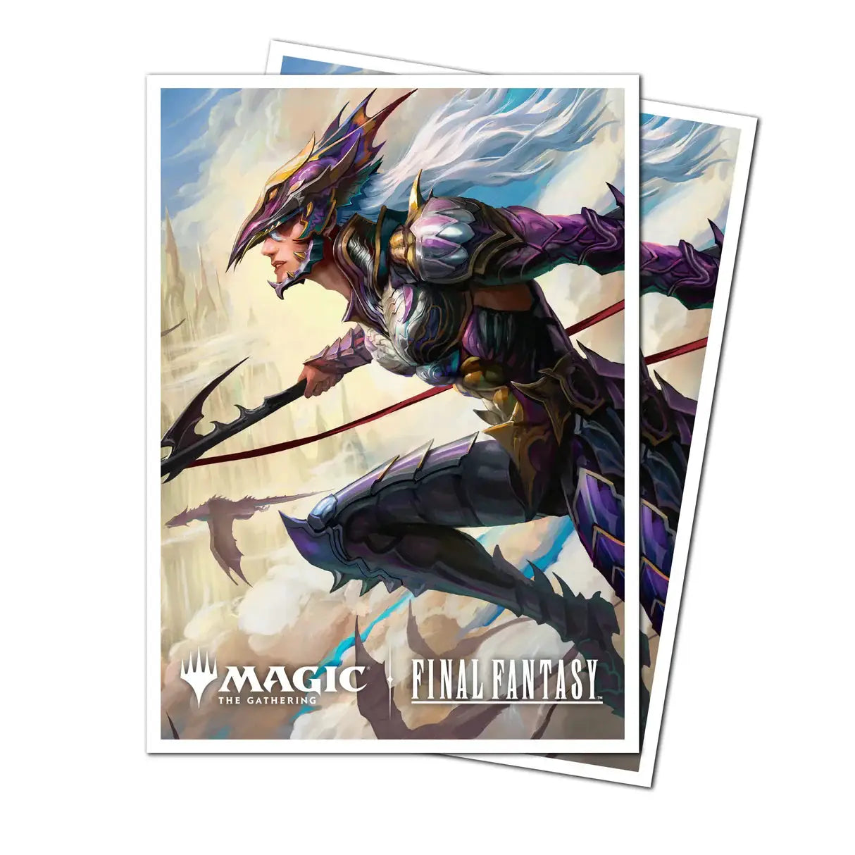 Magic: The Gathering Final Fantasy Kain Traitorous Dragoon Apex Deck Protector sleeves, 105 count, with colorful fantasy character design.