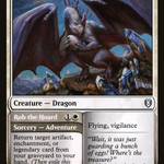 Crystal Dragon // Rob the Hoard (CLB-013) - Commander Legends: Battle for Baldur's Gate
