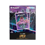 Foundations Liliana 105ct APEX Deck Protector sleeves for Magic: The Gathering, featuring colorful Liliana artwork on clear card sleeves.