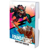 Foundations 15+ card box 3-pack for Magic: The Gathering by THE MIGHTY HOBBY SHOP, featuring sturdy storage containers in an angled view.