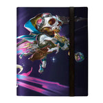 Foundations Tiny Bones 9-Pocket PRO-Binder for Magic: The Gathering with black cover and clear plastic pockets, front view.