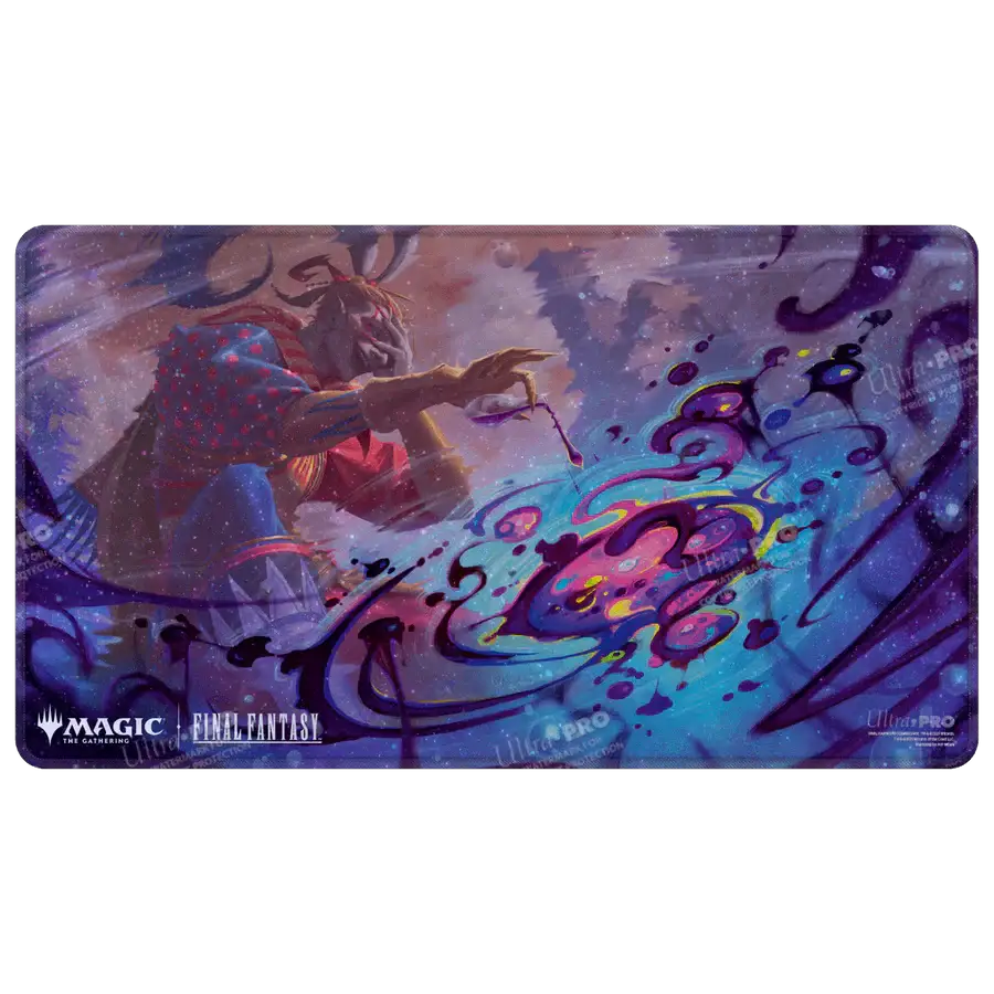 Commander Series Magic: The Gathering playmat by THE MIGHTY HOBBY SHOP featuring a vibrant, holographic design on a smooth surface.