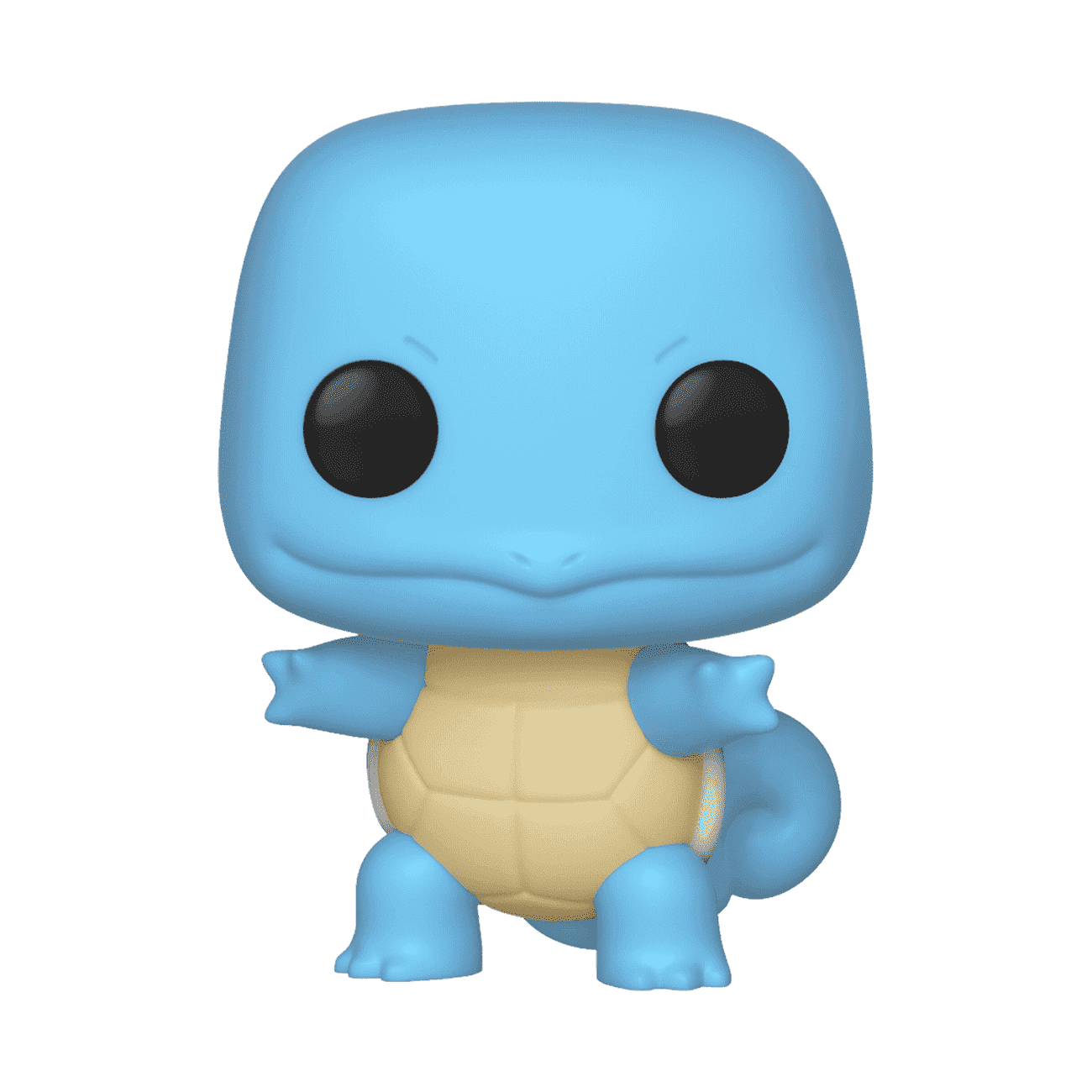 Blue cartoon character figurine on a transparent background