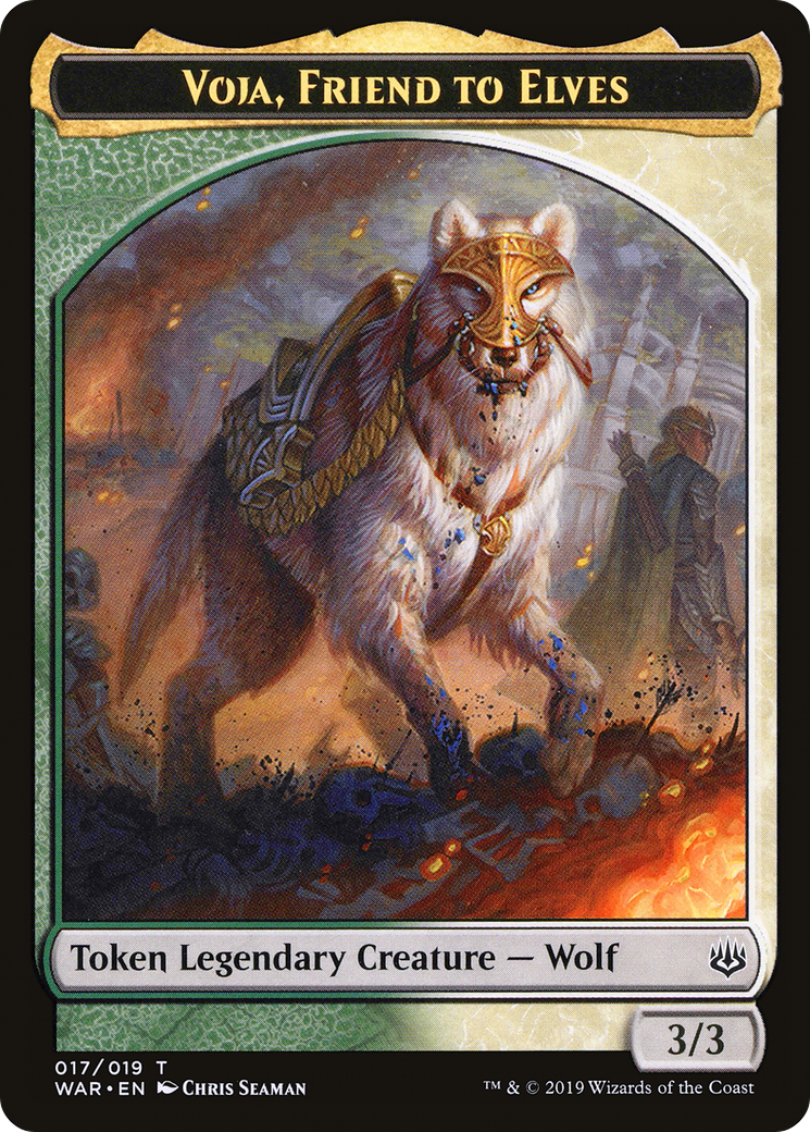 Voja, Friend to Elves (WAR-017) - War of the Spark Tokens