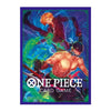 Assortment of five Bandai One Piece card game sleeves featuring Zoro and Sanji characters, with 70 protective card sleeves.