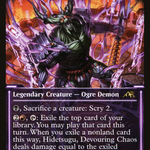 Hidetsugu, Devouring Chaos (NEO-378) - Kamigawa: Neon Dynasty: (Showcase)