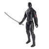 12-inch G.I. Joe Origins Snake Eyes action figure with detailed costume and accessories, showcasing the iconic ninja character.