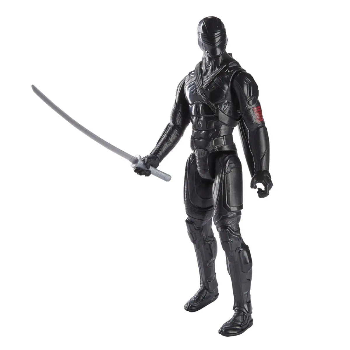 12-inch G.I. Joe Origins Snake Eyes action figure with detailed costume and accessories, showcasing the iconic ninja character.