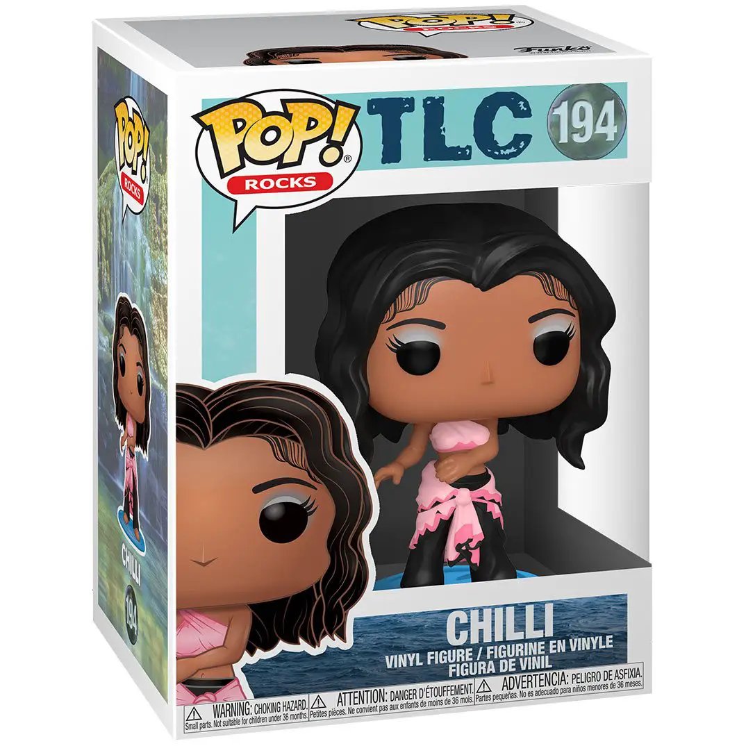 Pop! Rocks TLC Chilli vinyl figure from THE MIGHTY HOBBY SHOP featuring a stylized red chili pepper character.