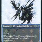 Thrummingbird (ONE-432) - Phyrexia: All Will Be One: (Showcase) Foil