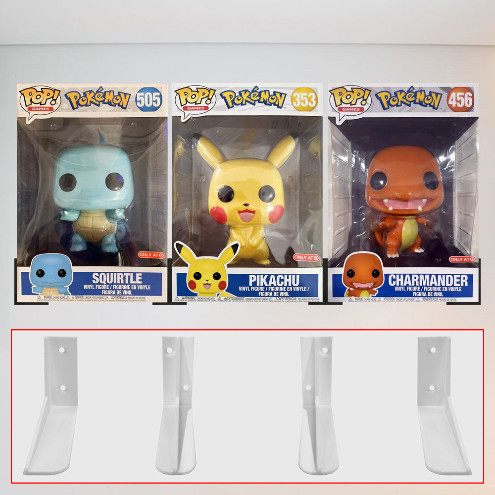 3D Floating Pop Shelf for 10 inch Jumbo Size Funko Pop Boxes (Shelf Size: 3in high x 6in deep)