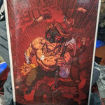 Cover art for FINAL BOSS 4 Virgin Color Limited 100 Jams Fortress Comics, featuring Thler Kirkham and Todd Beats illustration.