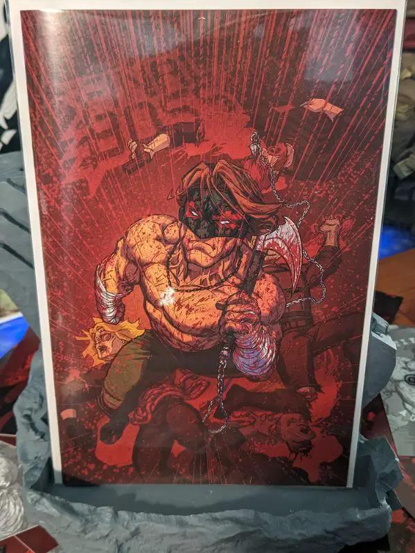 Cover art for FINAL BOSS 4 Virgin Color Limited 100 Jams Fortress Comics, featuring Thler Kirkham and Todd Beats illustration.