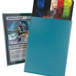 Petrol-colored Cortex Sleeves Matte Standard Size (100) for protective card game accessories, shown in a close-up image.