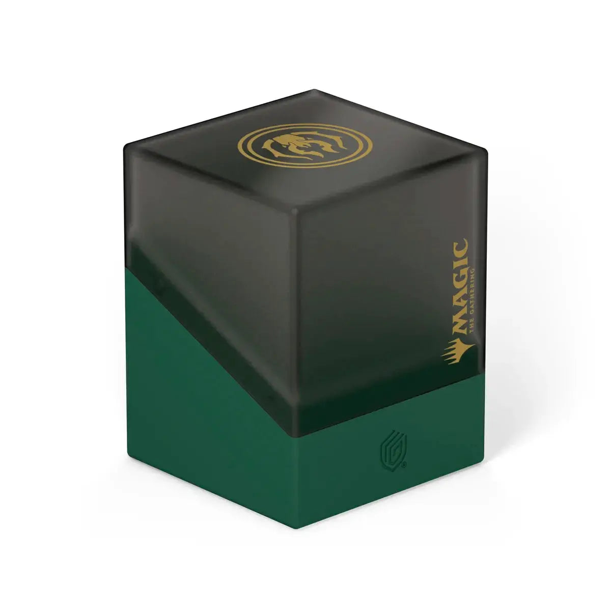 Boulder 100+ deck box for Magic: The Gathering Guild Summit Golgari by Ultimate Guard, with green and black design and secure lid.
