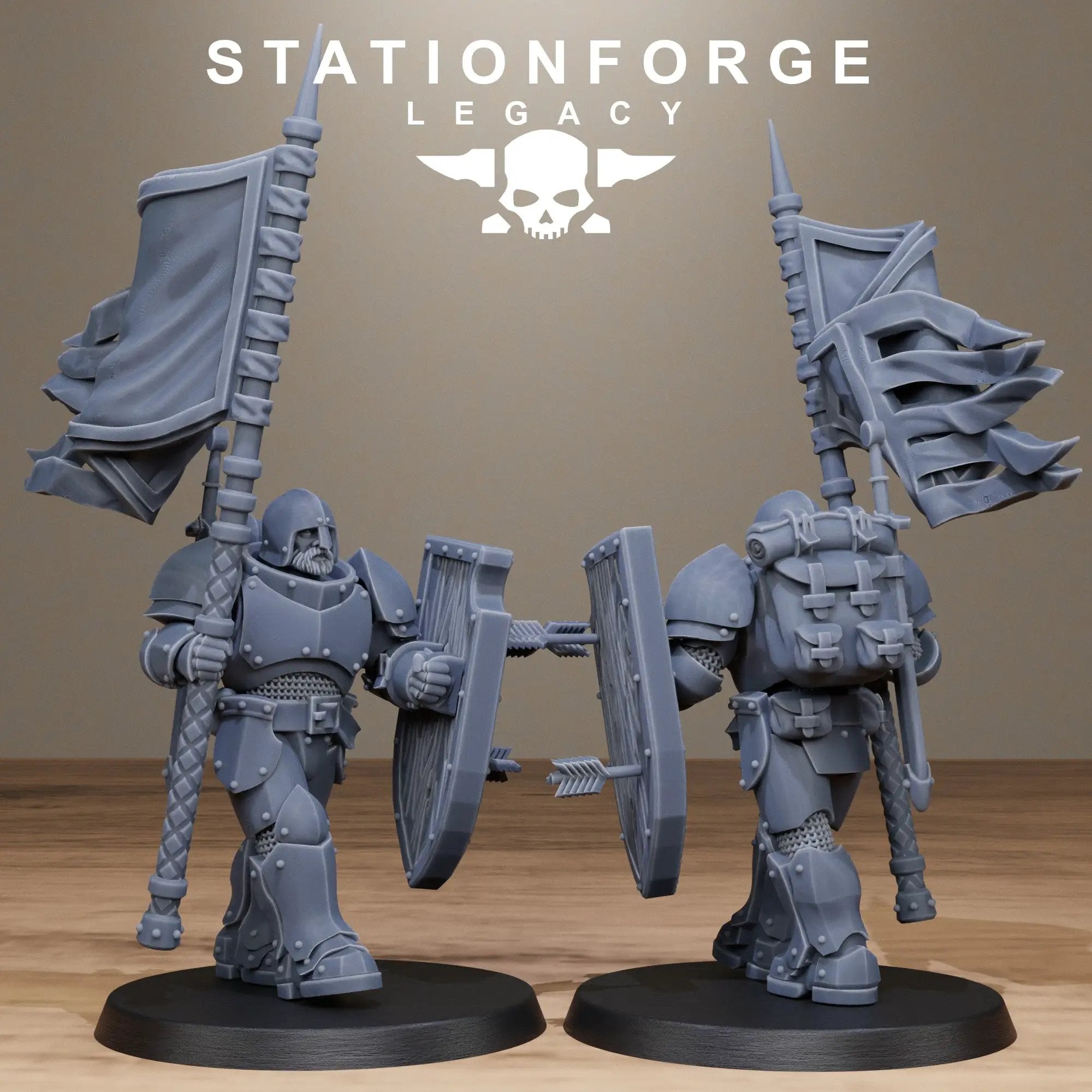 3D Printed Solaris Spearmen by Stationforge Miniatures by Last Hope Miniatures