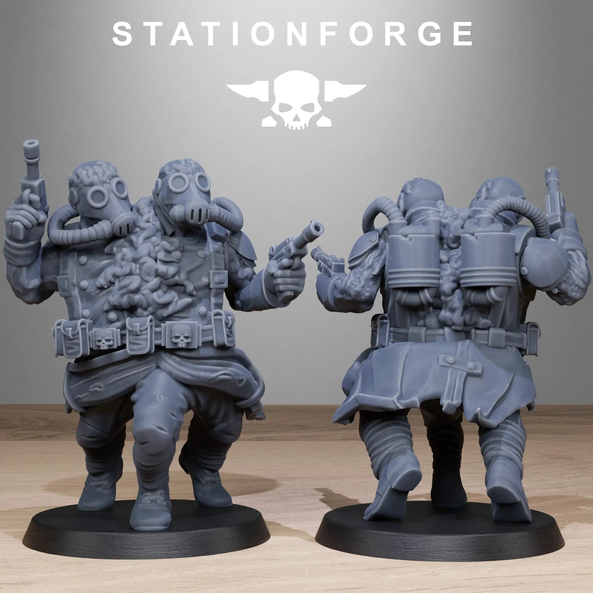 3D Printed Grimguard Radioactive Mutants by StationForge Miniatures by Last Hope Miniatures