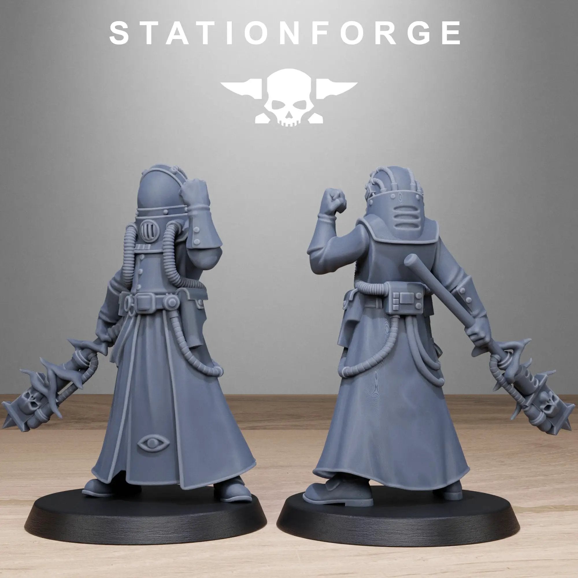3D Printed GrimCorp Seers by StationForge Miniatures by Last Hope Miniatures