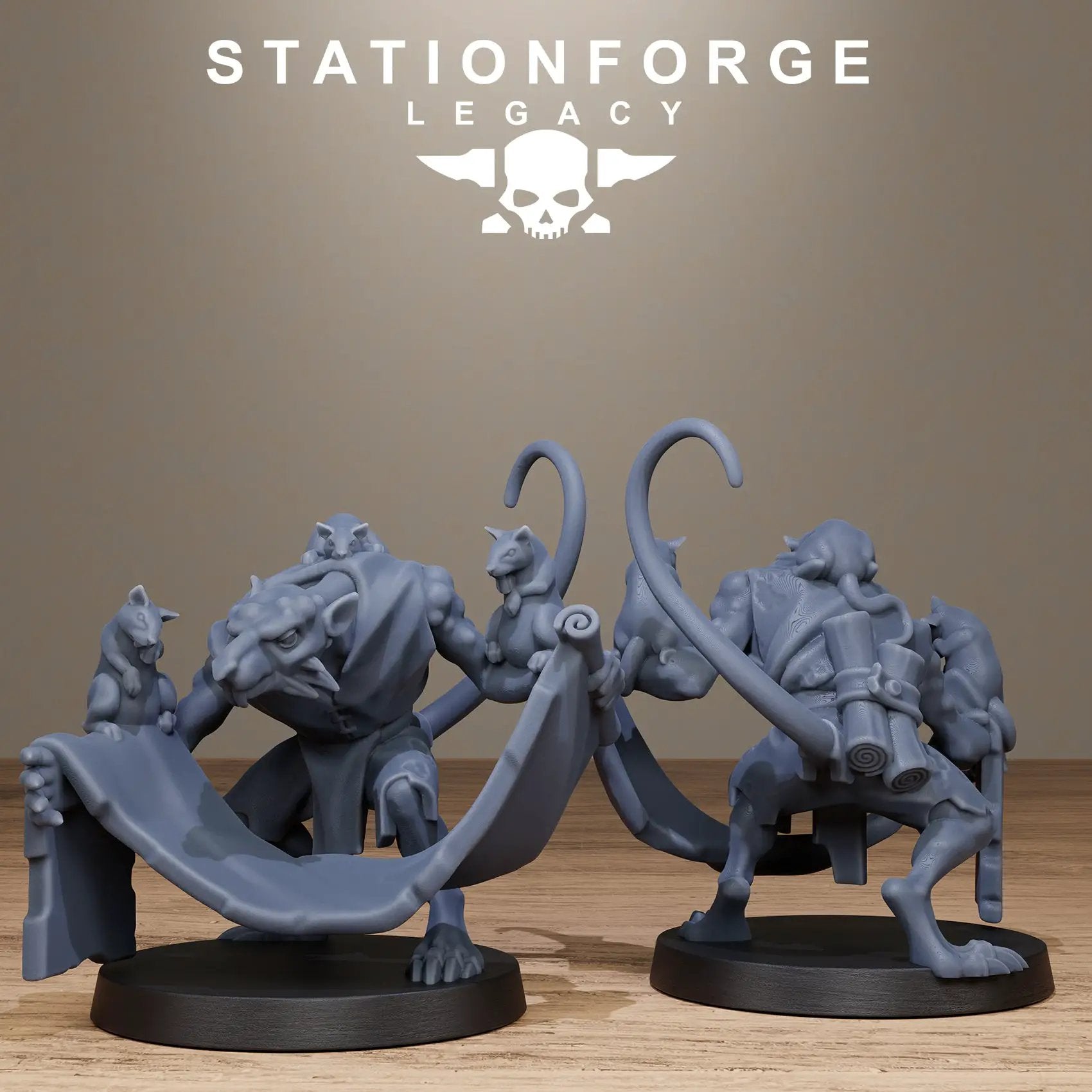 3D Printed Rotfang Plague Bearers by Stationforge Legacy Miniatures by Last Hope Miniatures
