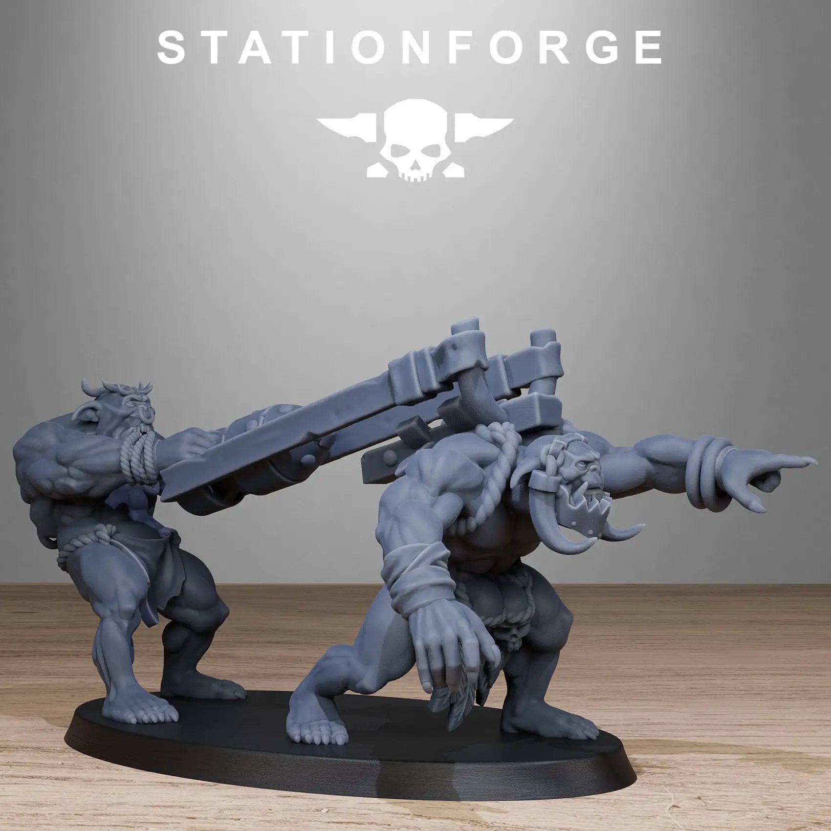 3D Printed Orkaz Tribal Infantry by StationForge Miniatures by Last Hope Miniatures
