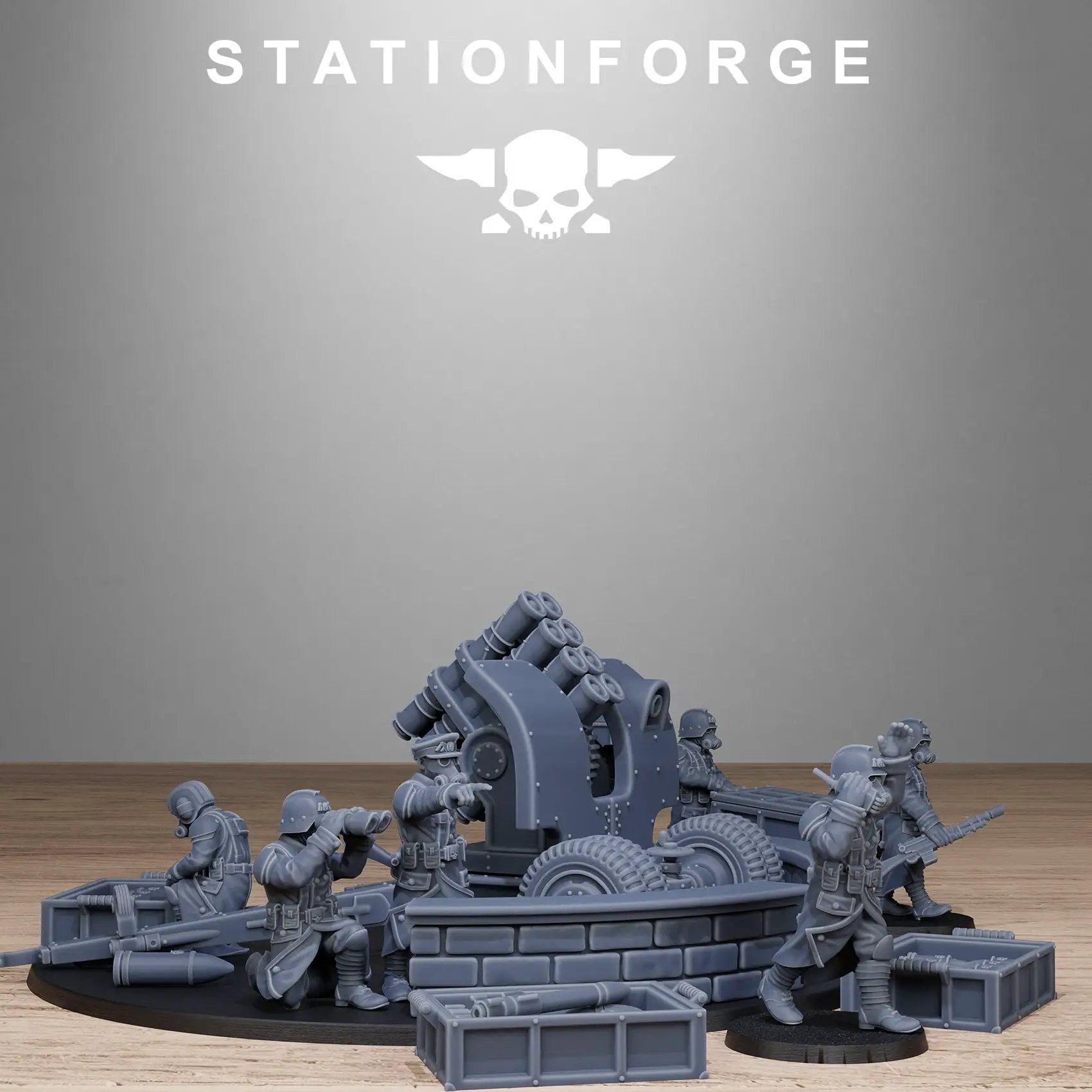 3D Printed GrimGuard Light Artillery by Stationforge Miniatures by Last Hope Miniatures