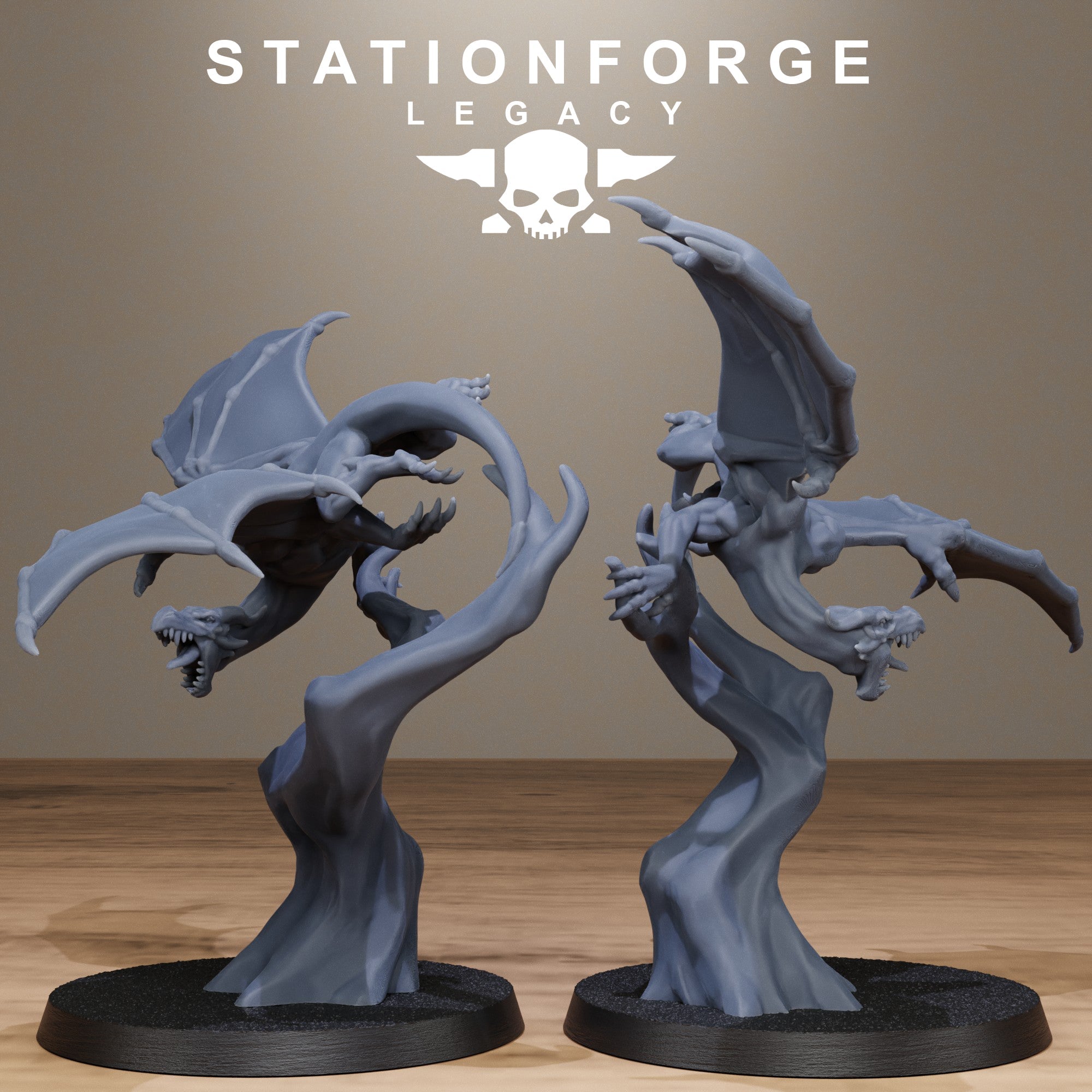 3D Printed Solaris Dragon Squad by StationForge Miniatures