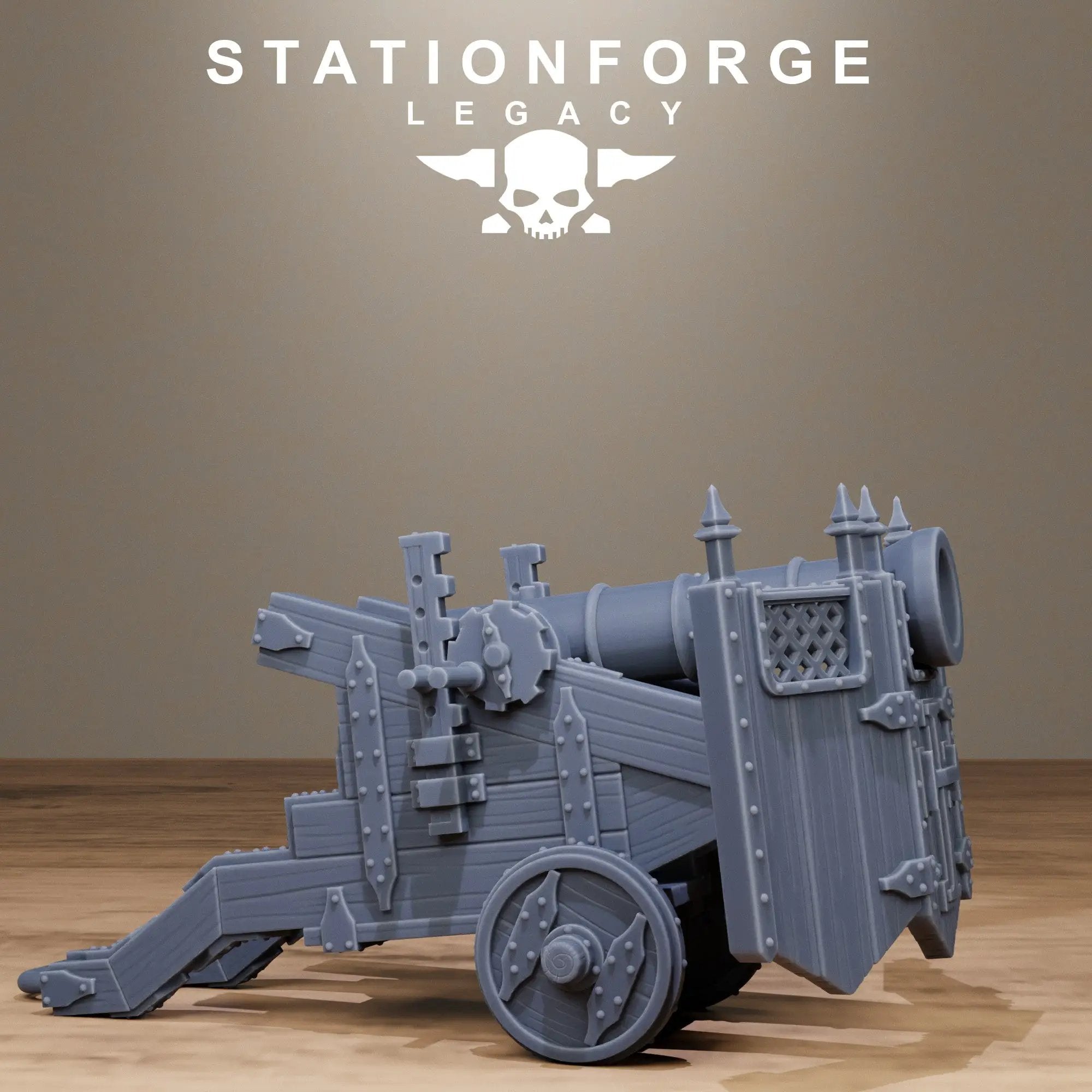 3D printed Thorncrest Ballista by StationForge Miniatures, detailed medieval siege weapon model from Last Hope Miniatures.
