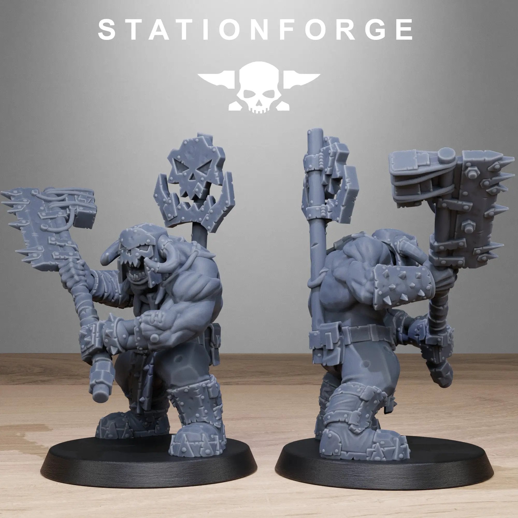 3D Printed Orkaz Bros Infantry by StationForge Miniatures by Last Hope Miniatures