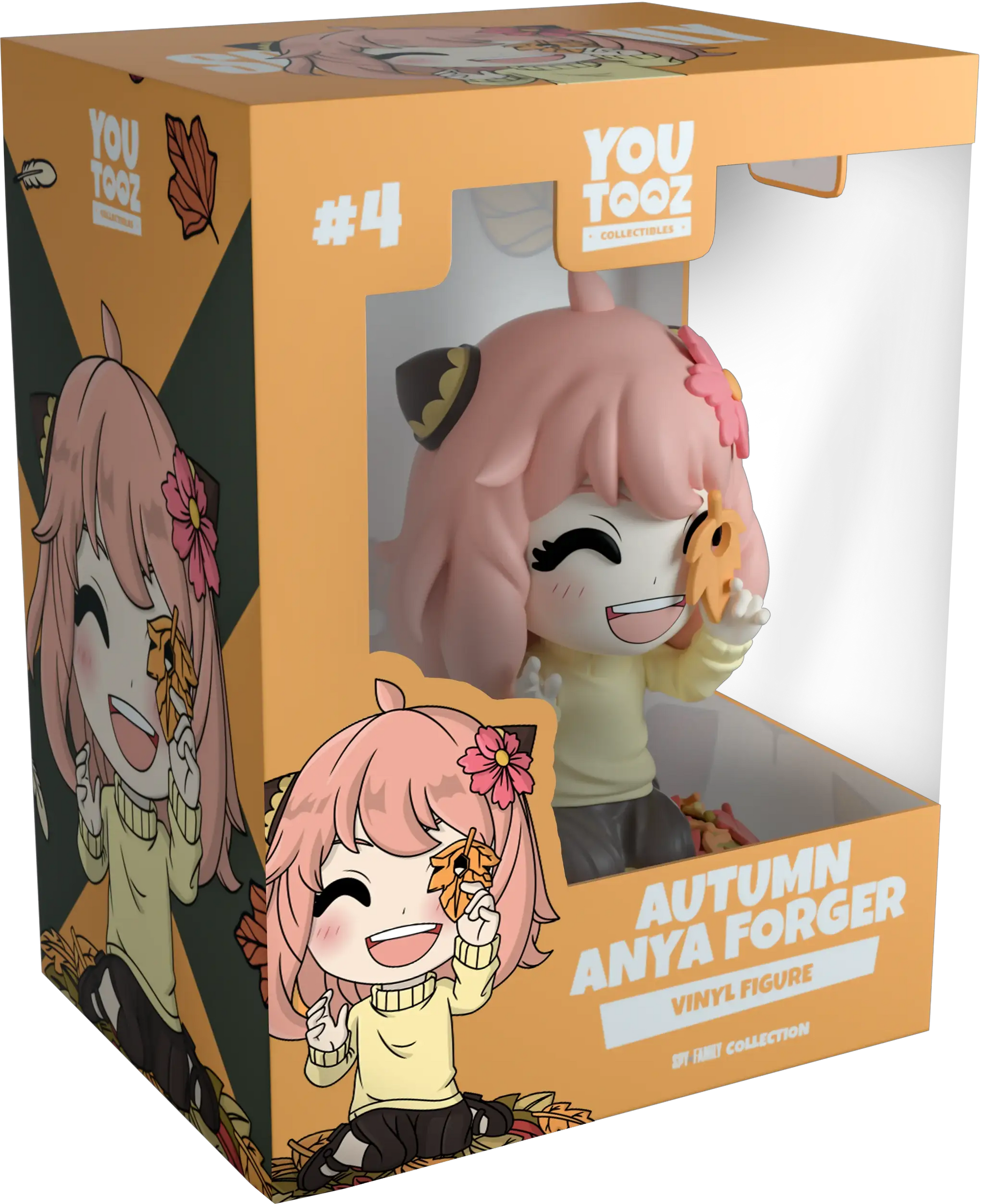 Autumn Anya Forger Youtooz figure from Spy x Family, collectible vinyl toy with detailed costume and expressive face.
