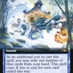 March of Swirling Mist (NEO-447) - Kamigawa: Neon Dynasty: (Extended Art)