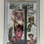 [Signed by Holly Chou | Cal Dodd | AJ LoCascio | Lenore Zann] X-Men '97 #4 CGC 9.8 Yellow Label Tyler Kirkham Exclusive Virgin Color Splash Var