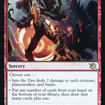 Into the Fire (PRE-144) - March of the Machine Promos Foil