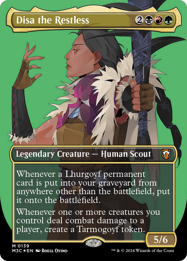 Disa the Restless (Borderless) (Ripple Foil) (M3C-139) - Modern Horizons 3 Commander (Borderless) Foil