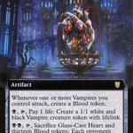 Glass-Cast Heart (VOC-056) - Crimson Vow Commander: (Extended Art)