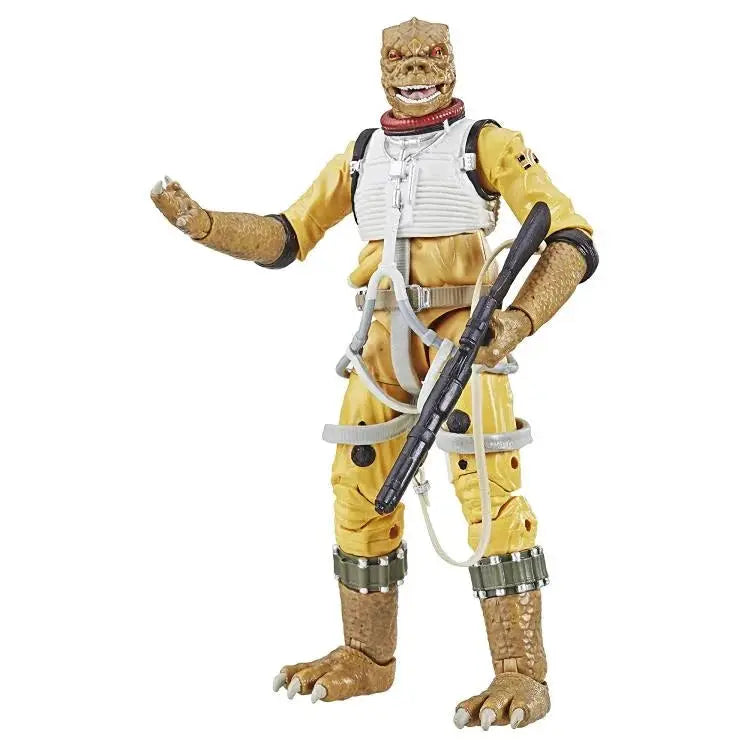 Star Wars Black Series Bossk action figure from Empire Strikes Back with detailed reptilian alien design and collectible packaging