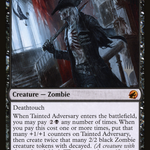 Tainted Adversary (PPMID-124P) - Innistrad: Midnight Hunt Promos